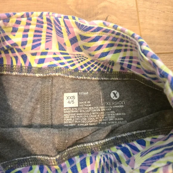 3/$12 Girls Quick Dri Athletic Fitted Shorts Grey Purple Size Xxs (4/5) - Picture 5 of 6